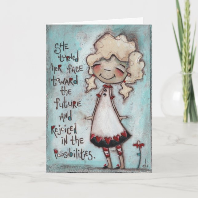 Face à l'avenir - Carte d'anniversaire (Devant)