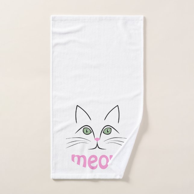 Face de chat (Serviette à main)