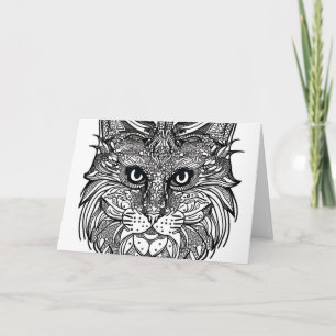 Face de l'oiseau de lion