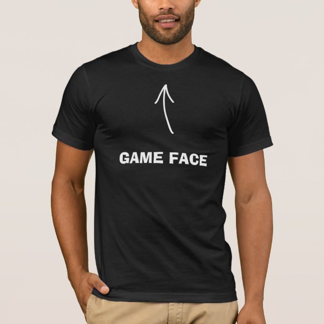 Face du jeu - T-shirt noir (Devant)