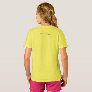 Face endormie : T-shirt basique pour filles