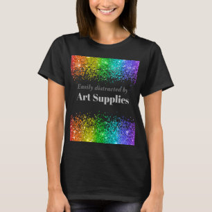 Facile à distraire par l'art Fournitures T-shirt f