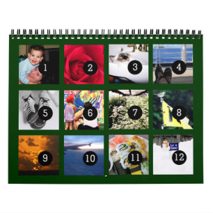 Facile comme 1 à 12 votre propre calendrier photo