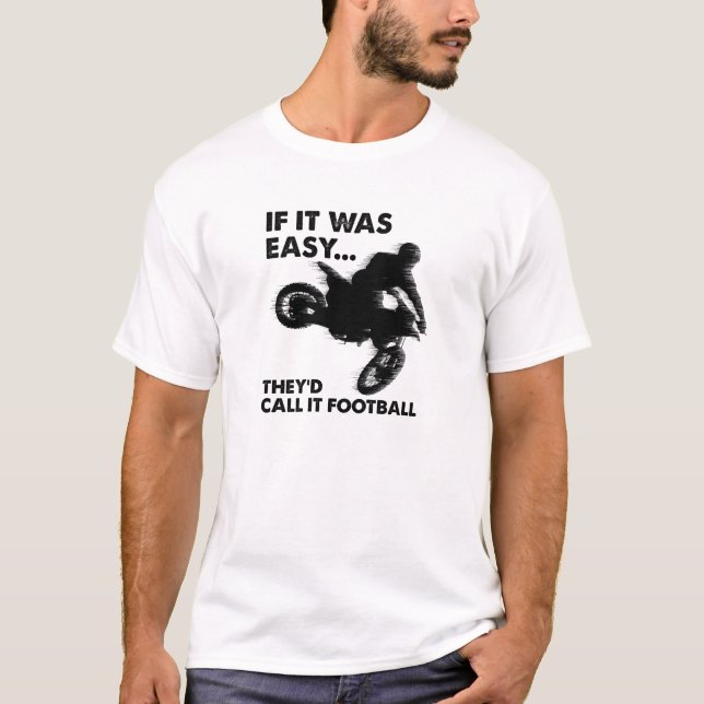 Facile est le T-shirt drôle du football (Devant)