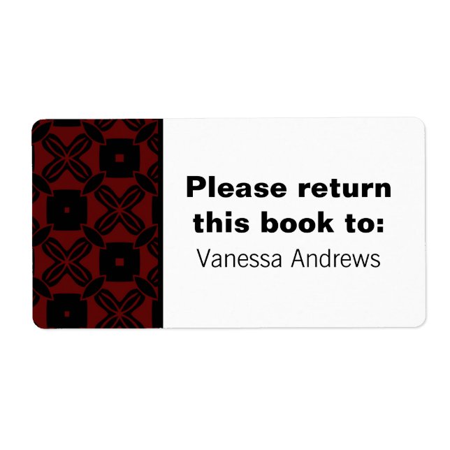 Facile Étiquettes d'assiettes de beauté (Devant)