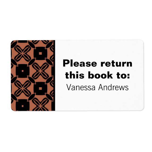 Facile Étiquettes d'assiettes de beauté (Devant)