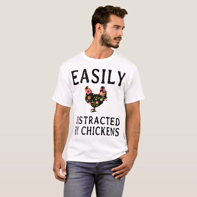facilement distrait par des T-shirts de fille (Devant entier)