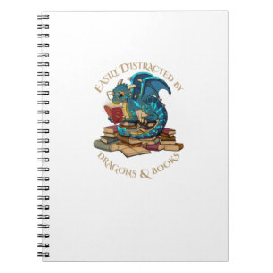 Facilement Distrait Par Dragons Et Livres Cadeau N