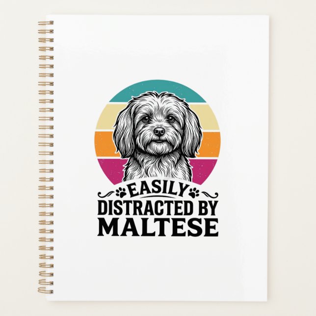 Facilement Distrait Par La Conception De Chien Vin (Devant)