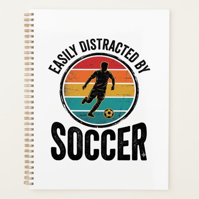 Facilement Distrait Par Le Football Design De T-Sh (Devant)