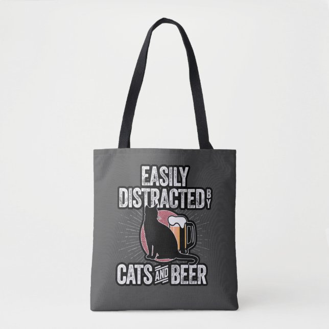 Facilement distrait par les chats et le Sac fourre (Devant)