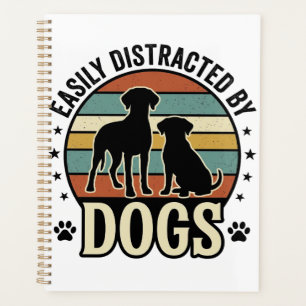 Facilement distrait par les chiens Design silhouet