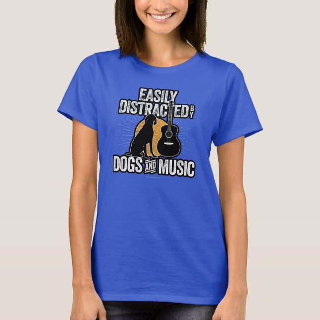 Facilement distrait par les Chiens et les T-shirts (Devant)