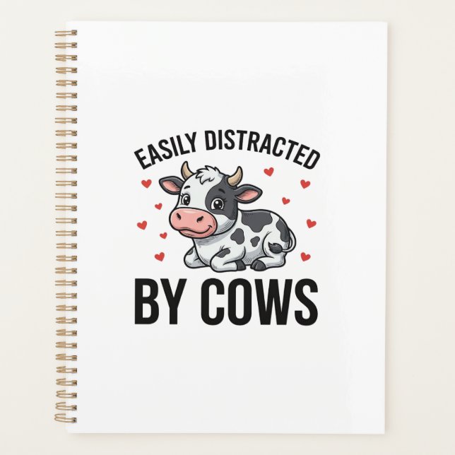 Facilement distrait par les vaches Graphique de va (Devant)