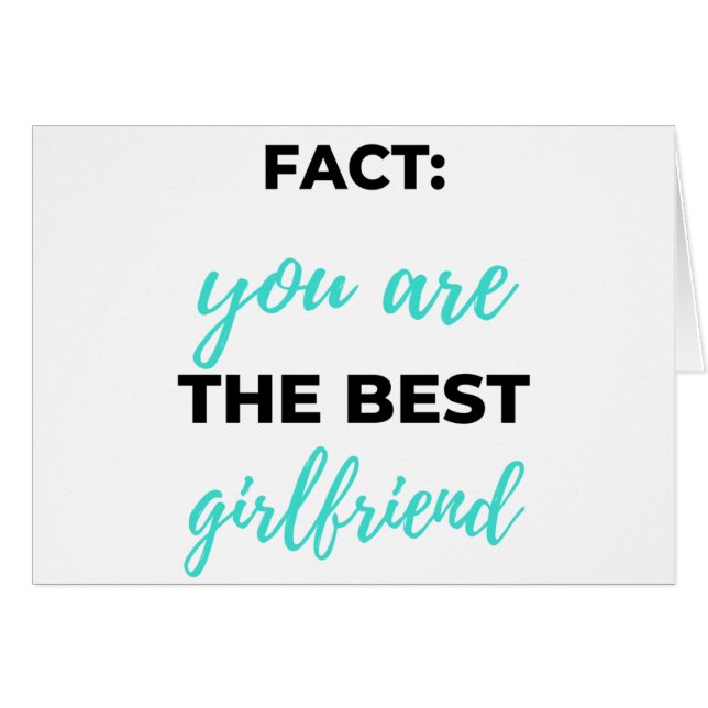 Fact: You Are The Best Girlfriend Black (Devant horizontal)