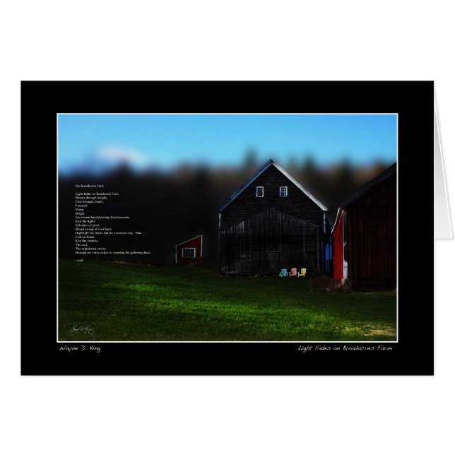 Fades légères sur Broadacres Farm Poster, Jefferso (Devant horizontal)