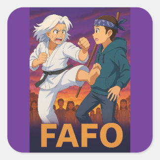 FAFO Fearless Older Woman–Bold Kick Sticker