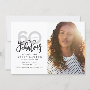 Faire 60 belle invitation d'anniversaire photo