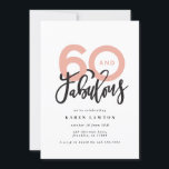 Faire 60 look bon anniversaire de typographie mode<br><div class="desc">Faire 60 look,  soixante et fabuleuse invitation d'anniversaire de typographie moderne. Texte de script moderne sur la conception de typographie de tendance. Partie d'une collection. Les couleurs peuvent être customisées.</div>