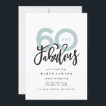 Faire 60 look bon anniversaire de typographie mode<br><div class="desc">Faire 60 look,  soixante et fabuleuse invitation d'anniversaire de typographie moderne. Texte de script moderne sur la conception de typographie de tendance. Partie d'une collection. Les couleurs peuvent être customisées.</div>