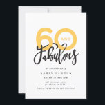 Faire 60 look bon anniversaire de typographie mode<br><div class="desc">Faire 60 look,  soixante et fabuleuse invitation d'anniversaire de typographie moderne. Texte de script moderne sur la conception de typographie de tendance. Partie d'une collection. Les couleurs peuvent être customisées.</div>