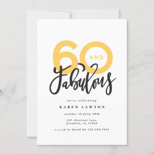 Faire 60 look bon anniversaire de typographie mode