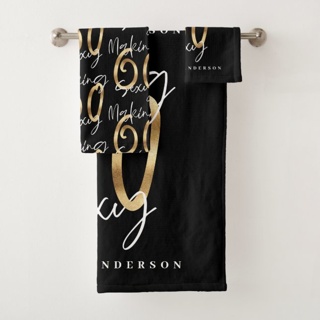 Faire 60 look bon or fête anniversaire bain (En situation)