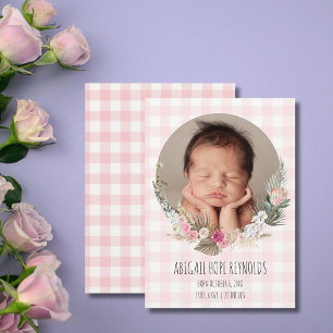 Faire Annonce Photo de Naissance de Bébé Fille Flo
