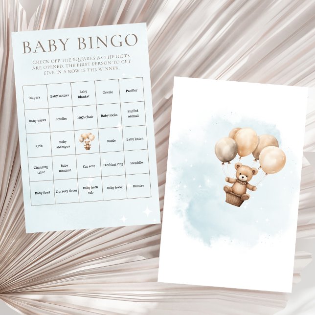 Faire Attendre Bébé Invitation à une Baby Shower N (Bearly Wait Baby Shower Baby Bingo card)
