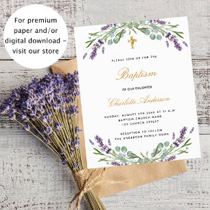 Faire baptiser un budget invitation lavande eucaly