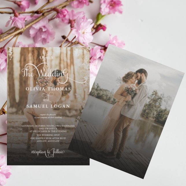 Faire calligraphie Cartes d'invitation de mariage  (Créateur téléchargé)