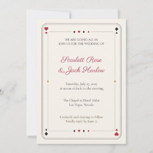 Faire carte de mariage Las Vegas Invitation