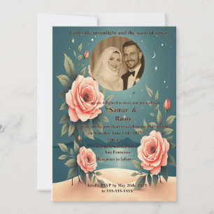 Faire carte de mariage musulmane photo nuit étoilé