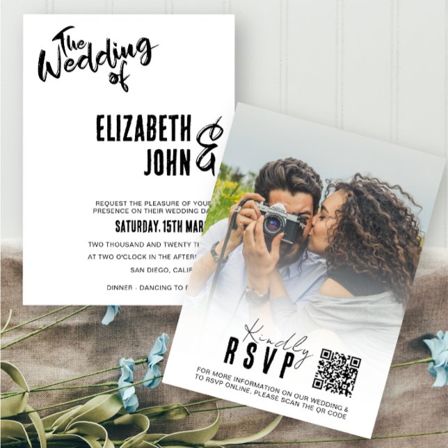 Faire carte de réponse QR Code élégante Mariage ph (Créateur téléchargé)