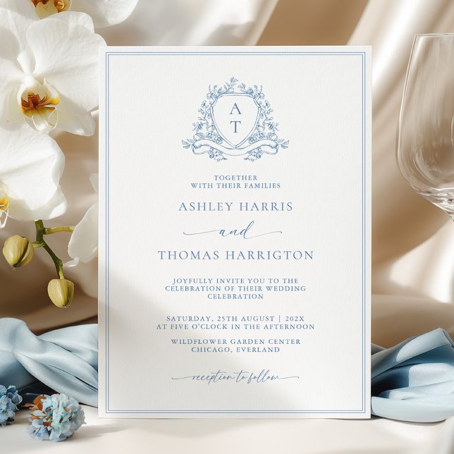 Faire carte d'invitation de mariage au monogramme  (Créateur téléchargé)