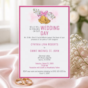 Faire carte d'invitation de mariage aux cloches