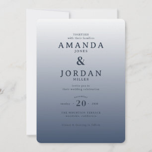 Faire carte d'invitation de mariage avec un dégrad