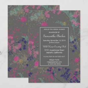 Faire carte d'invitation de mariage botanique