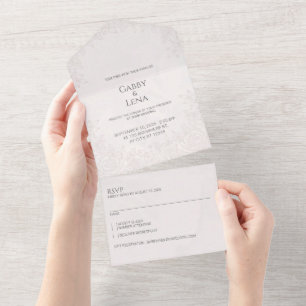 Faire carte d'invitation de mariage tout-en-un à m