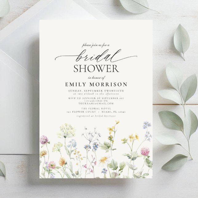 Faire carte d'invitation pour la douche de la mari (Créateur téléchargé)