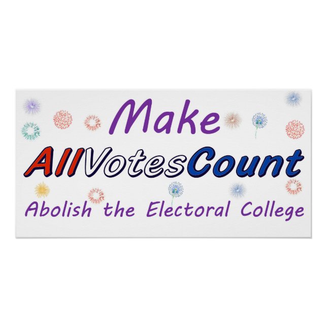 Faire Compter Tous les Votes, Affiches (Devant)