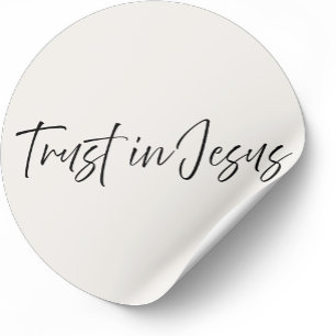Faire confiance à Jésus - Autocollant chrétien min