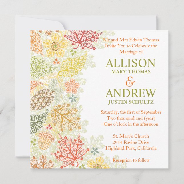 Faire Connaissance Invitation de Mariage (Devant)