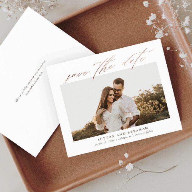 Faire connaitre Rose Gold Script Photo (Créateur téléchargé)