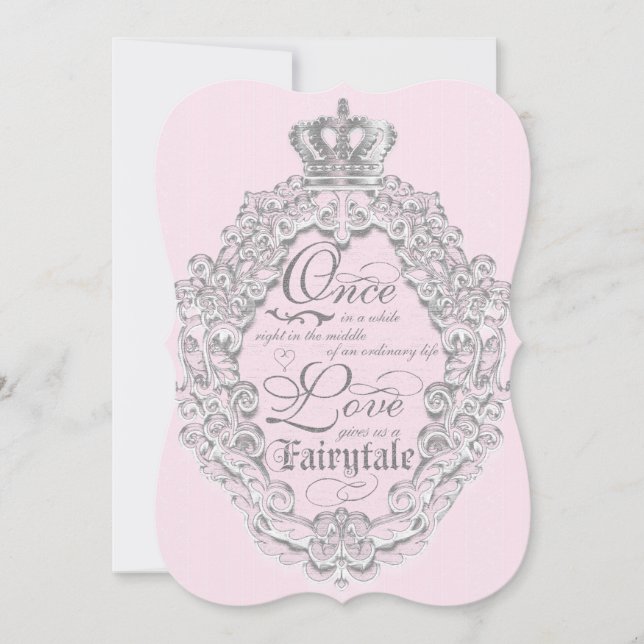 Faire conte de fées Invitation de mariage livre vi (Devant)