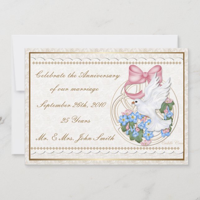 Faire Creek® Vintage Dove Invitation (Devant)
