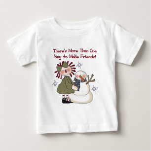Faire des amis T-shirts et cadeaux Snowman