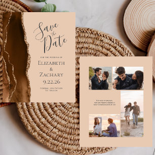 Faire des économies Photo Marron Agate Beige Save 