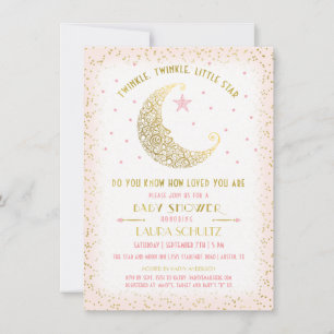 Faire dodo petite étoile Invitation à une Baby Sho