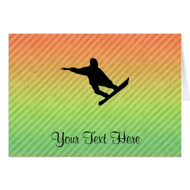 Faire du surf des neiges (Devant horizontal)